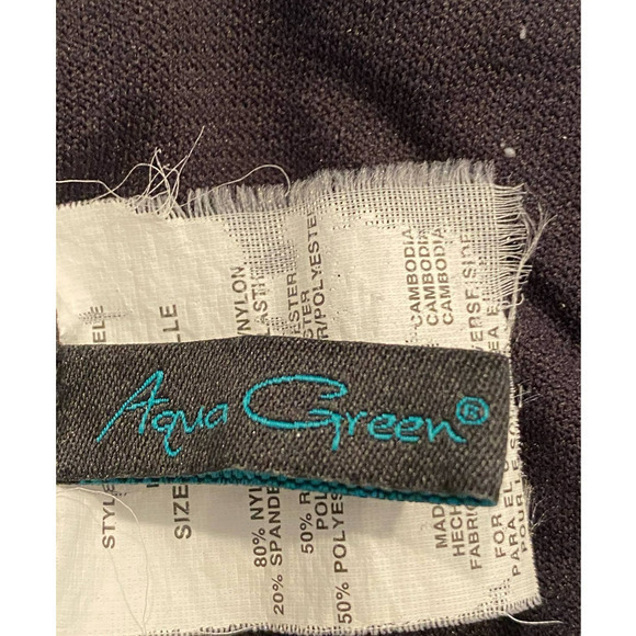 Aqua Green Womens Halter Top One Piece Swimsuit Aztec Design Small - Picture 7 of 9